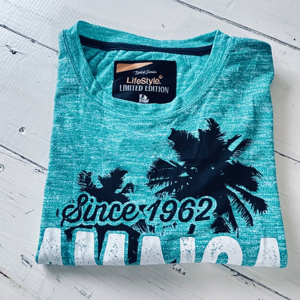 Lifestyle Spirit of Jamaica T-Shirt Mens 2XL Limited Edition‎ Palm Tree